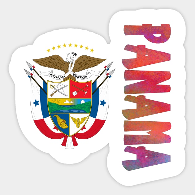 Panama Coat of Arms Design Sticker by Naves